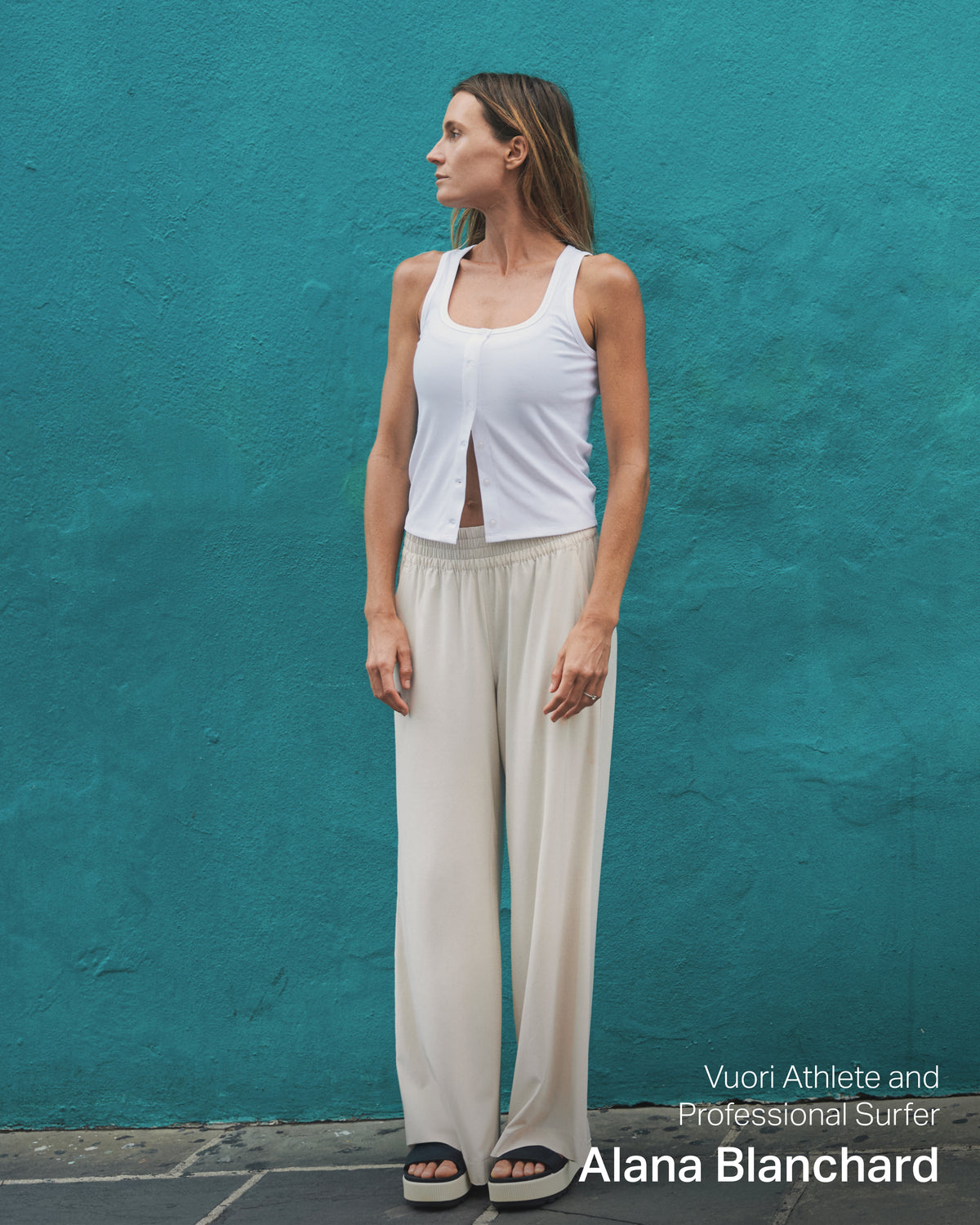 Pose Cardigan Tank White | Vuori onsale - US 1495