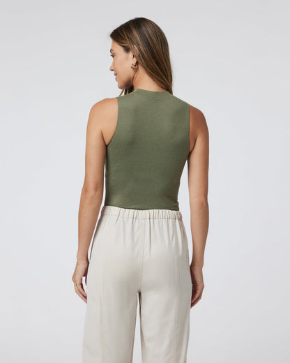 Halo Mock Bodysuit Dark Metal Sleeveless Bodysuit | Vuori online - US 4157