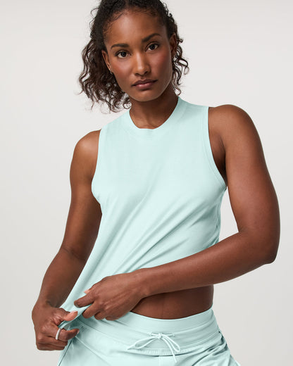 Energy Top - Long Women's Spearmint Heather Tank Top | Vuori online - US 5022