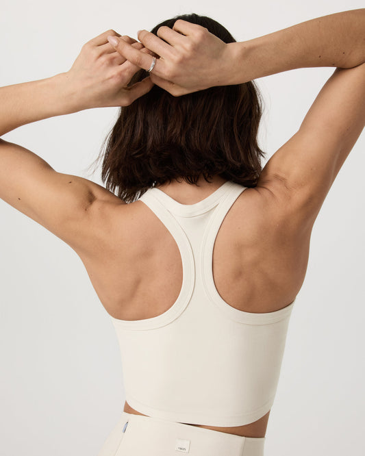 Elevation Racerback Tank Women's Bone Heather Top | Vuori sale - US 3053