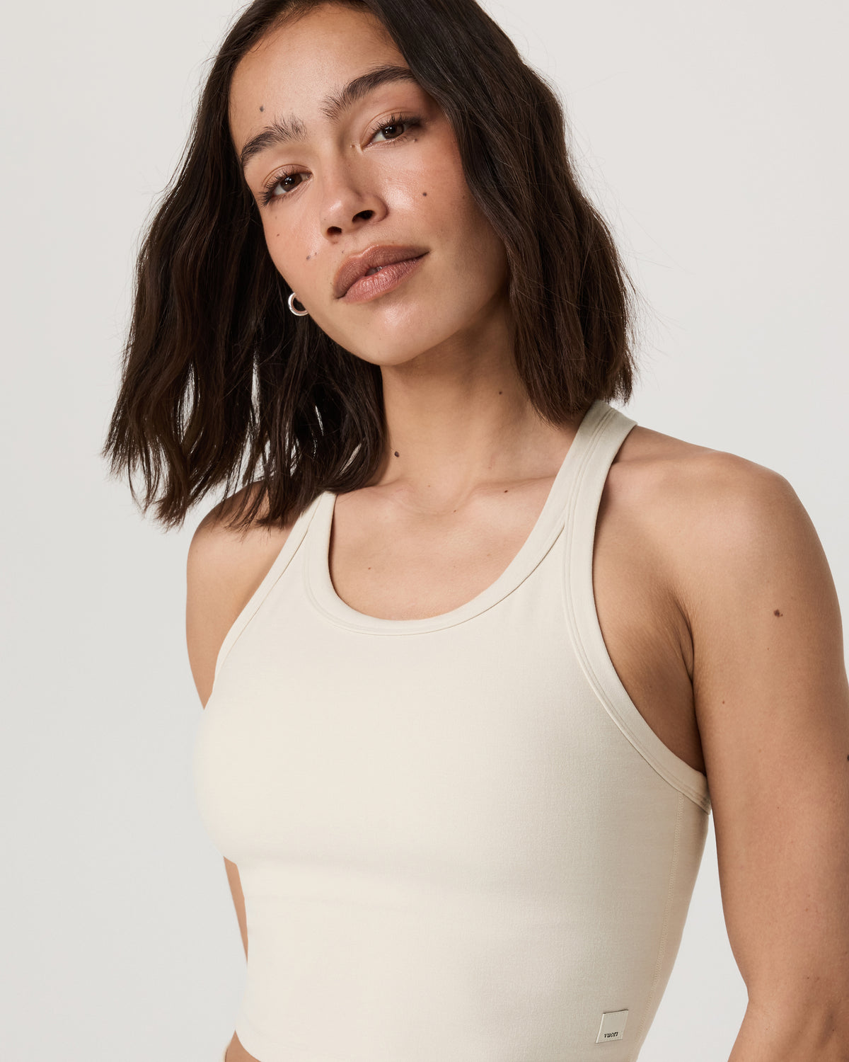 Elevation Racerback Tank Women's Bone Heather Top | Vuori sale - US 3053