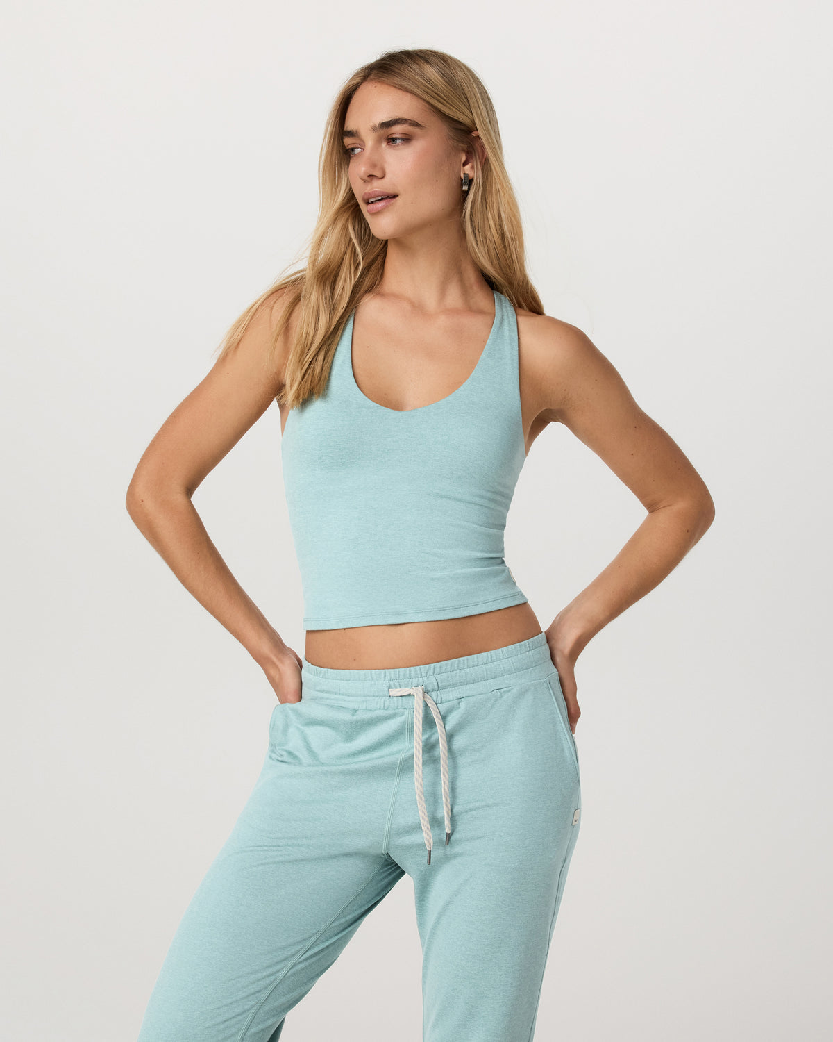 Halo Performance Crop 2.0 Sea Spray Heather | Vuori onsale - US 7434