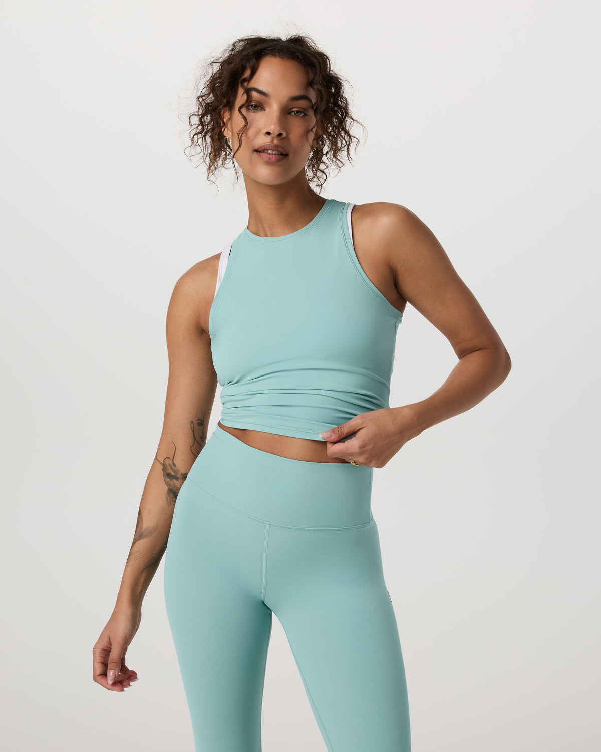 Vuori AllTheFeels™ Crew Tank Women's Sea Spray Tank Top | Vuori discount - US 2095