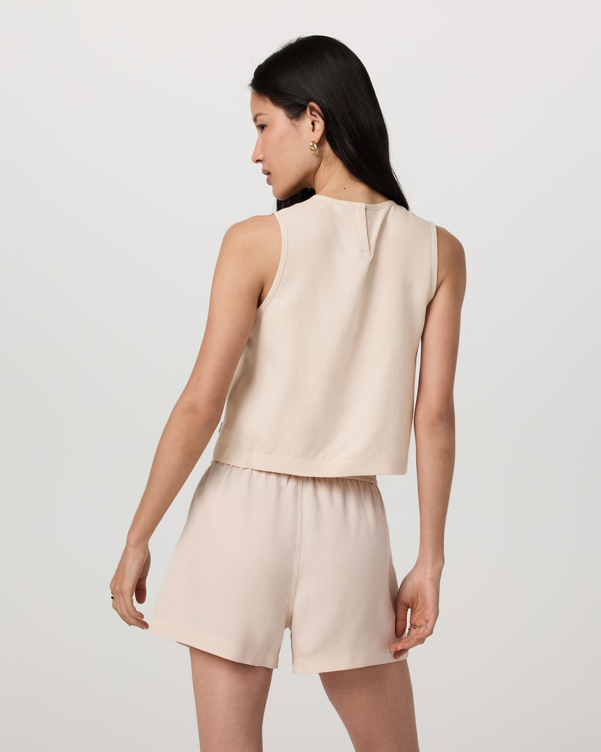 Trestles Twill Crop Tank Women's Sand Dollar Tank Top | Vuori shop - US 1756