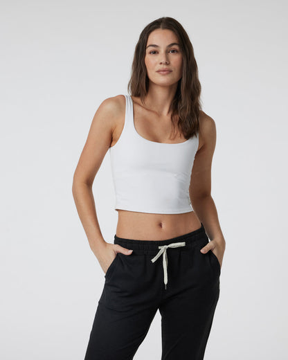 Daily Crop Women's White Crop Tank Top | Vuori onsale - US 4253