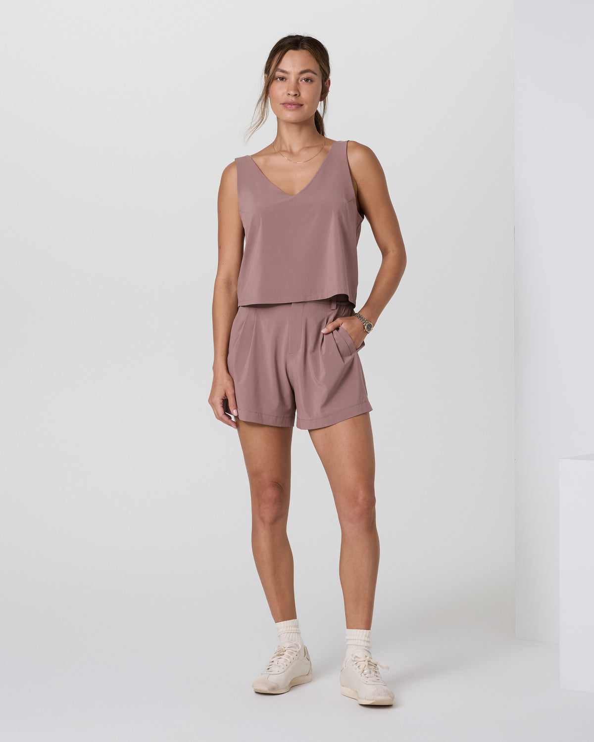 Villa Cropped Tank Zion Rose | Vuori for sale - US 5848