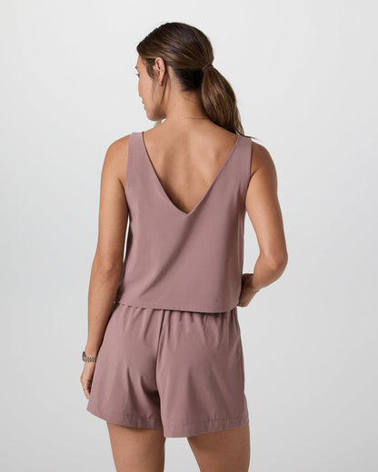 Villa Cropped Tank Zion Rose | Vuori for sale - US 5848
