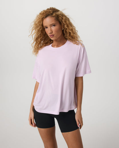 Energy Long Tee Women's Lilac Breeze Heather Tee Shirt | Vuori shop - US 8177