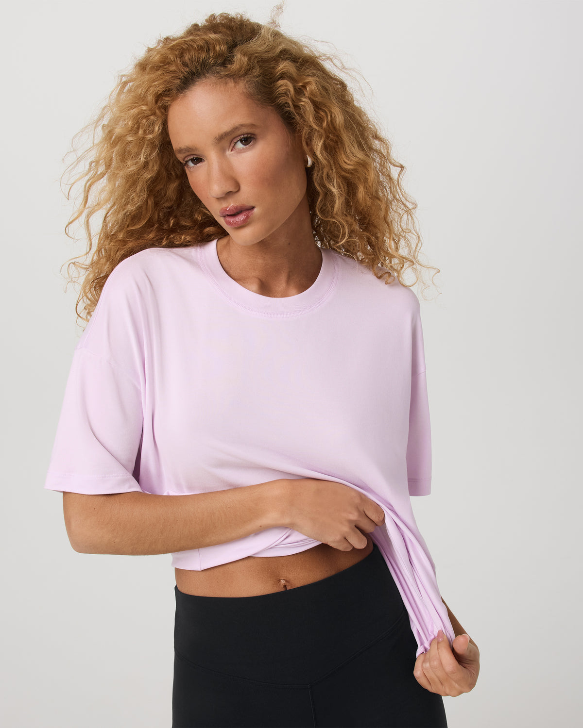 Energy Long Tee Women's Lilac Breeze Heather Tee Shirt | Vuori shop - US 8177