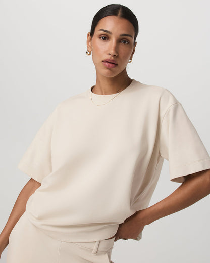 Short Sleeve Maven Oversized Tee Women's Bone Tee Shirt | Vuori sale - US 8445