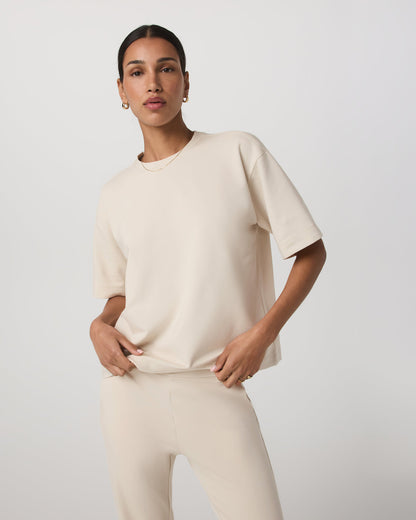 Short Sleeve Maven Oversized Tee Women's Bone Tee Shirt | Vuori sale - US 8445
