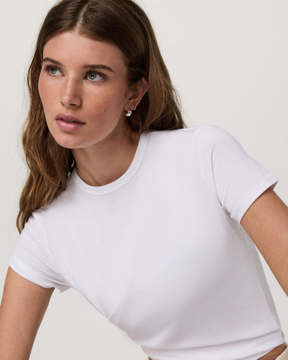 Short Sleeve Feather Classic Tee Women's White T-Shirt | Vuori outlet - US 7704