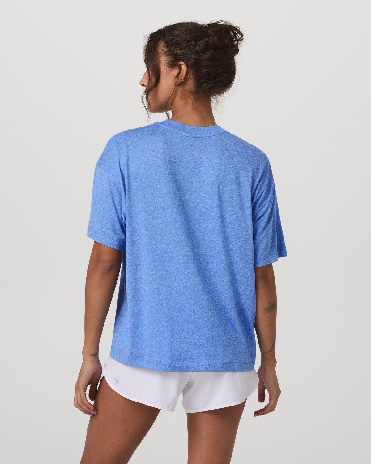 Energy Tee Long Women's Riviera Blue Heather Tee Shirt | Vuori onsale - US 3662