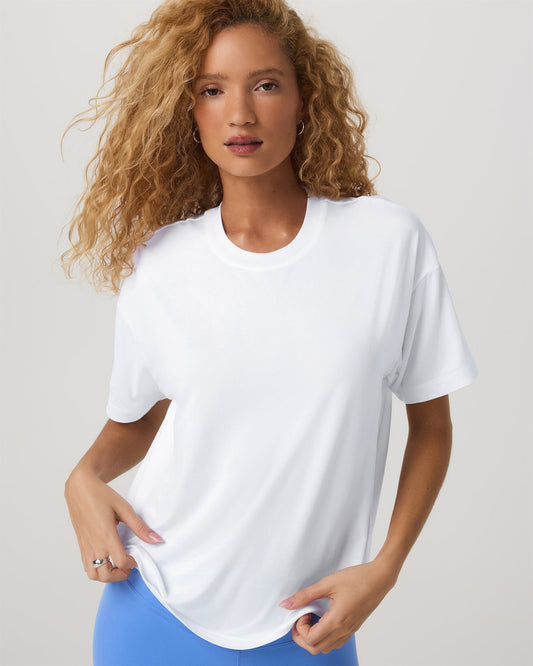 Energy Long Tee Women's White Performance Tee Shirt | Vuori online - US 6672