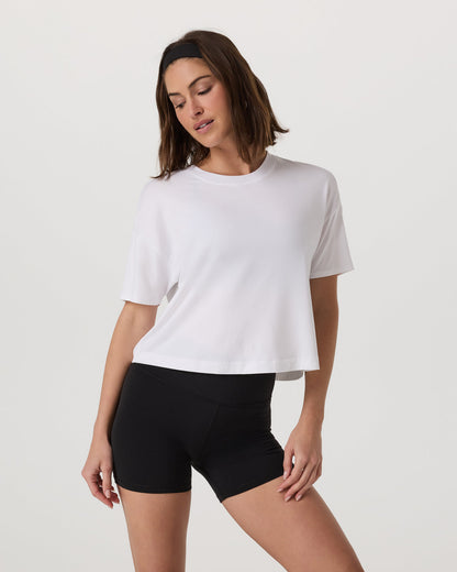 Energy Tee Women's White Oversized Tee | Vuori outlet - US 5620