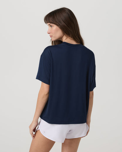 Energy Long Tee Women's Blue Coast Fitness Tee Shirt | Vuori shop - US 7051