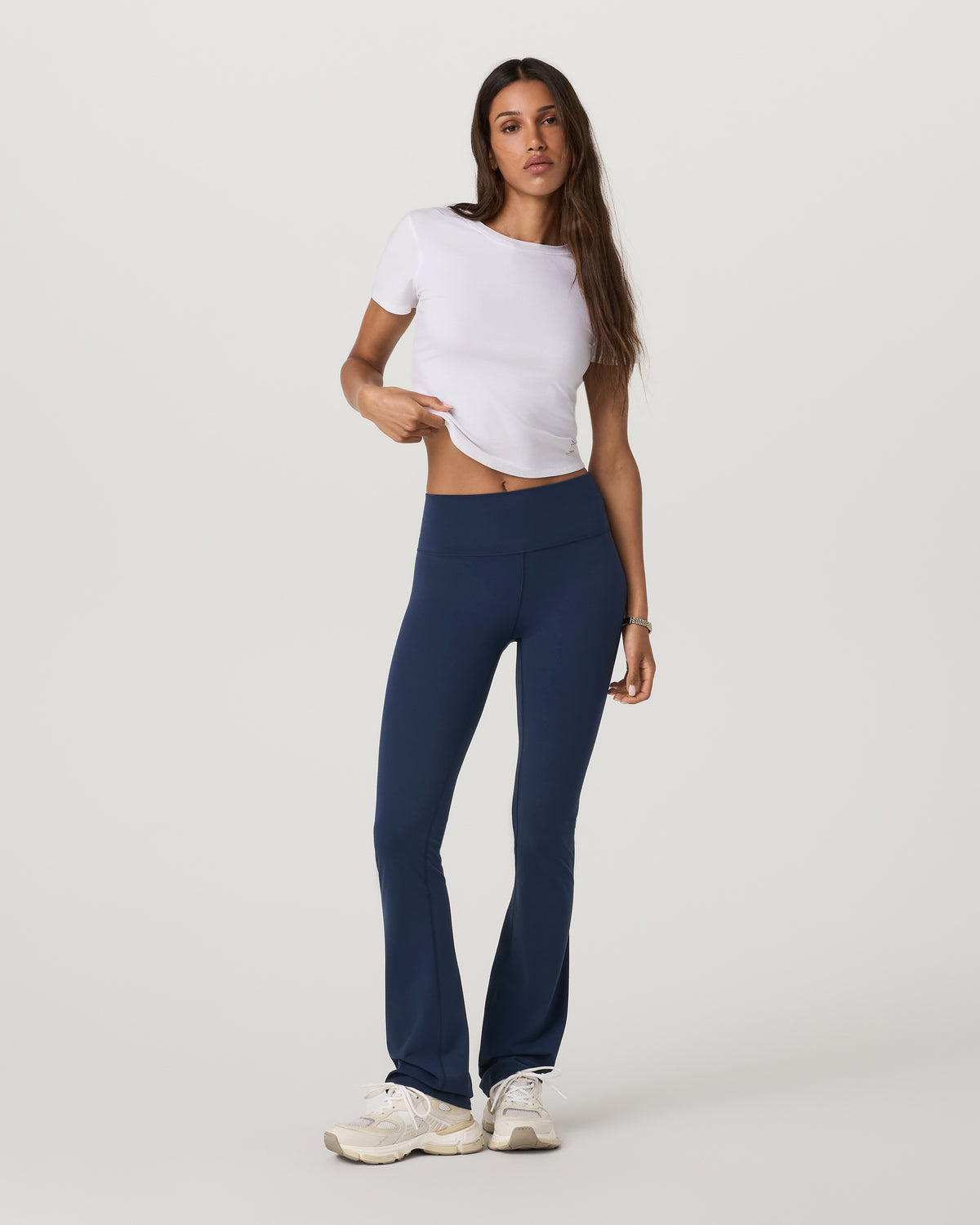 Pose Fitted Tee White Rib Knit Tee Clothing | Vuori sale - US 6402