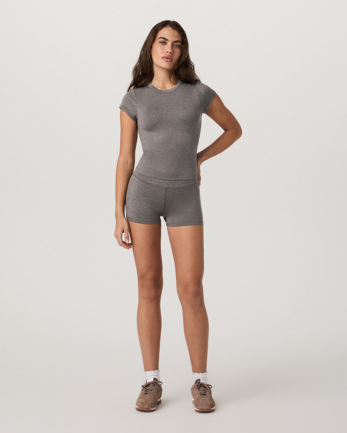 Short Sleeve Halo Baby Tee Women's Chia Heather Tee | Vuori onsale - US 9633
