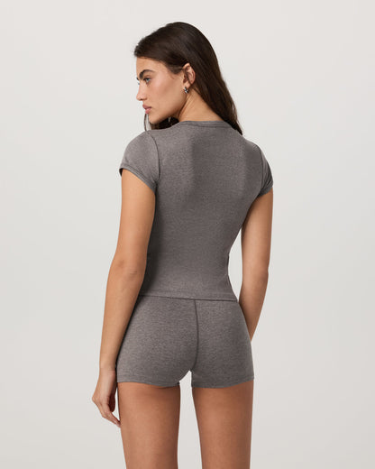 Short Sleeve Halo Baby Tee Women's Chia Heather Tee | Vuori onsale - US 9633