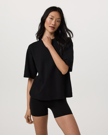 Short Sleeve Maven Oversized Tee Women's Black T-Shirt | Vuori shop - US 9592