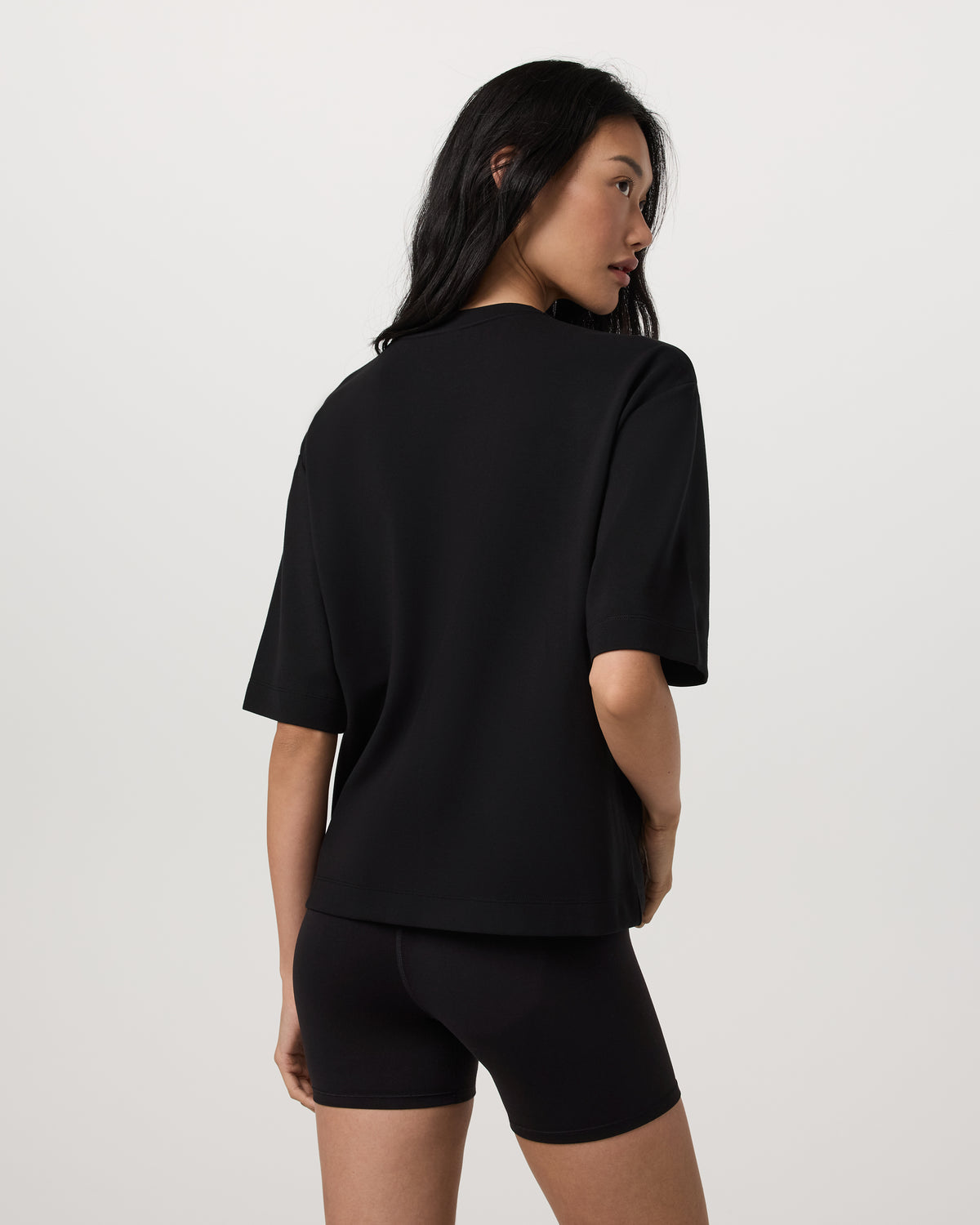 Short Sleeve Maven Oversized Tee Women's Black T-Shirt | Vuori shop - US 9592