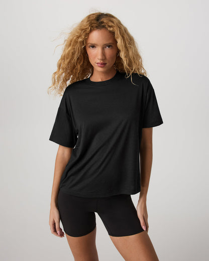 Energy Long Tee Women's Black Heather Fitness Tee Shirt | Vuori sale - US 6467