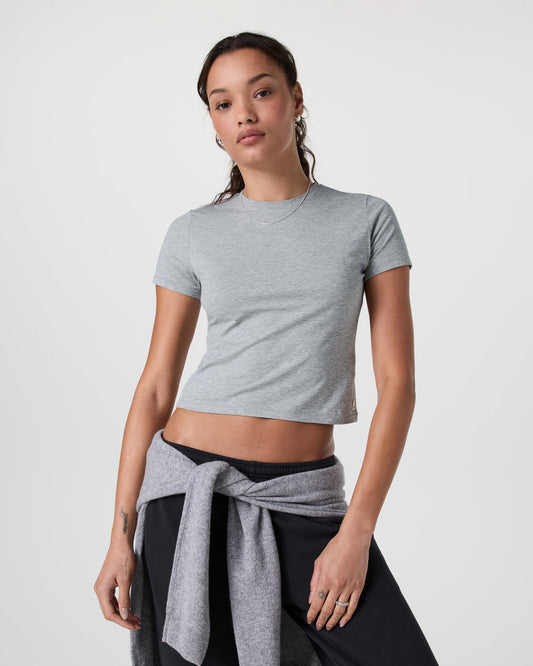 Feather Baby Tee Light Heather Grey | Vuori onsale - US 3942