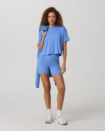 Energy Tee Women's Riviera Blue Heather Oversized Shirt | Vuori for sale - US 1210