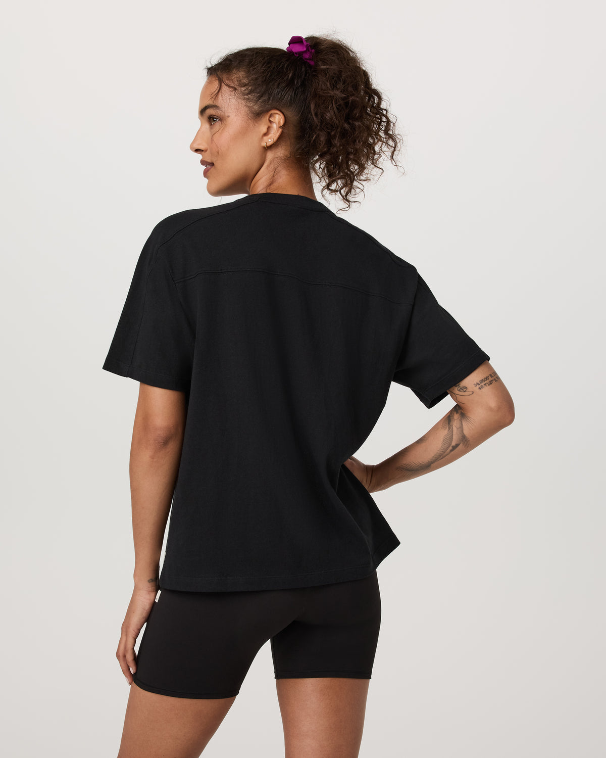 Short Sleeve Heavyweight Oversized Cotton Tee Black | Vuori discount - US 3850