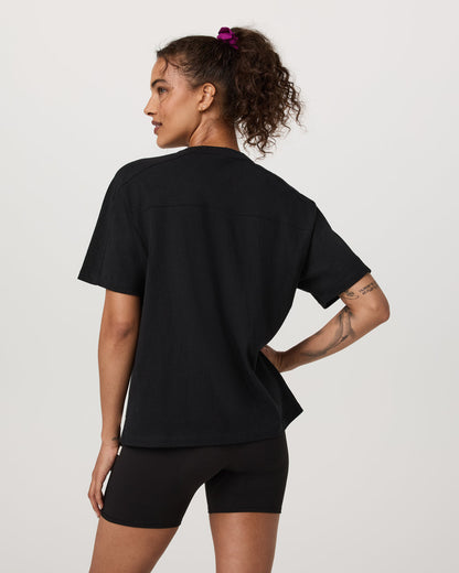 Short Sleeve Heavyweight Oversized Cotton Tee Black | Vuori discount - US 3850