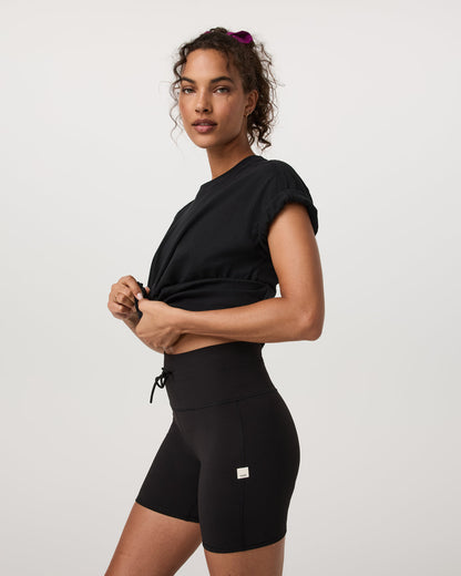 Short Sleeve Heavyweight Oversized Cotton Tee Black | Vuori discount - US 3850