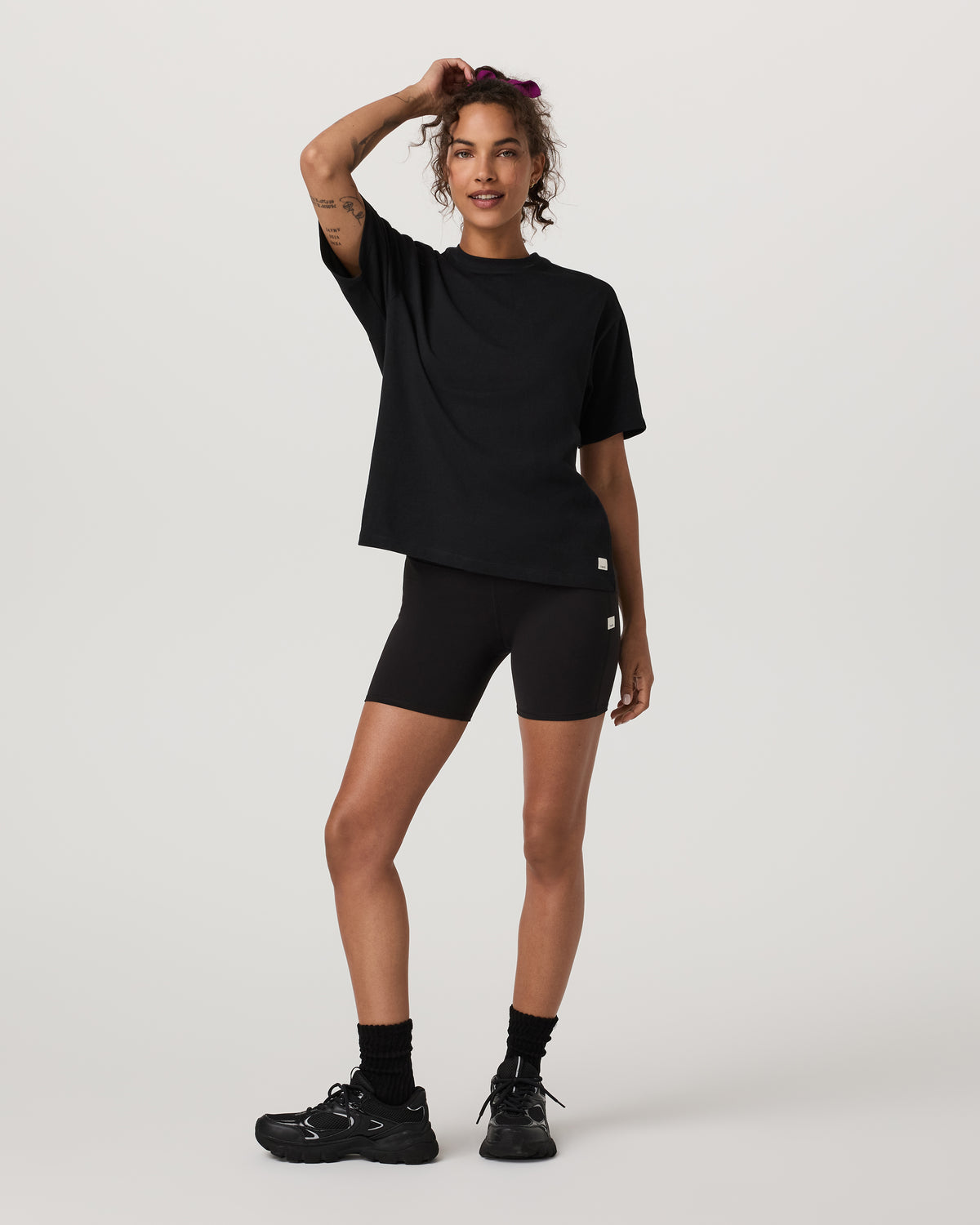 Short Sleeve Heavyweight Oversized Cotton Tee Black | Vuori discount - US 3850