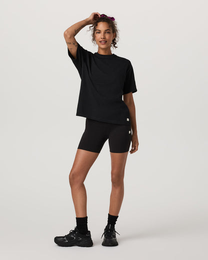Short Sleeve Heavyweight Oversized Cotton Tee Black | Vuori discount - US 3850