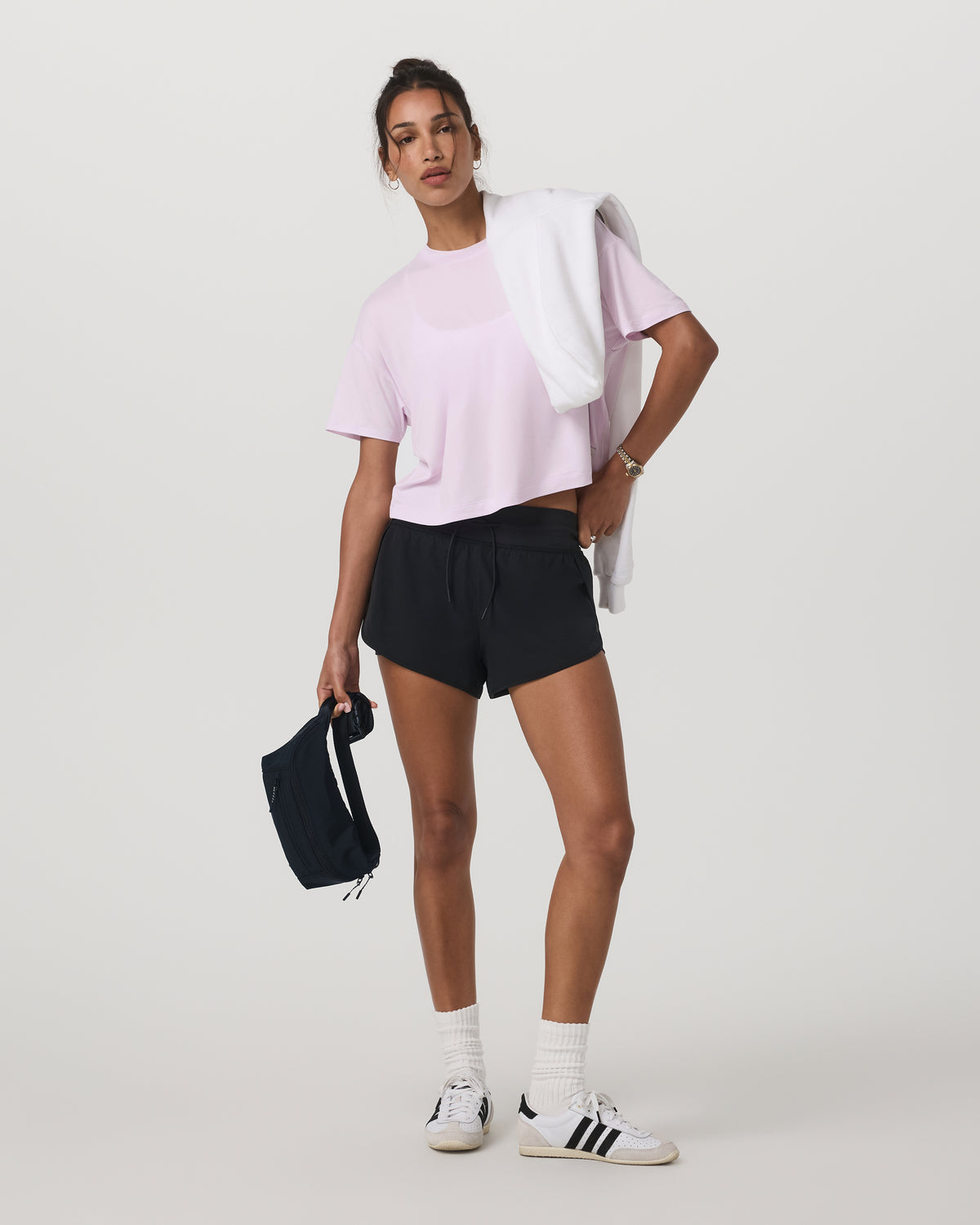 Energy Tee Women's Lilac Breeze Heather Oversized Shirt | Vuori sale - US 6998