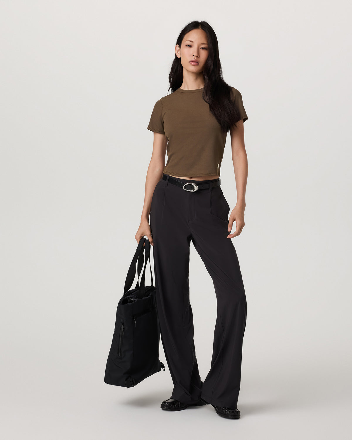 Pose Fitted Tee Women's Espresso T-Shirt | Vuori shop - US 7419