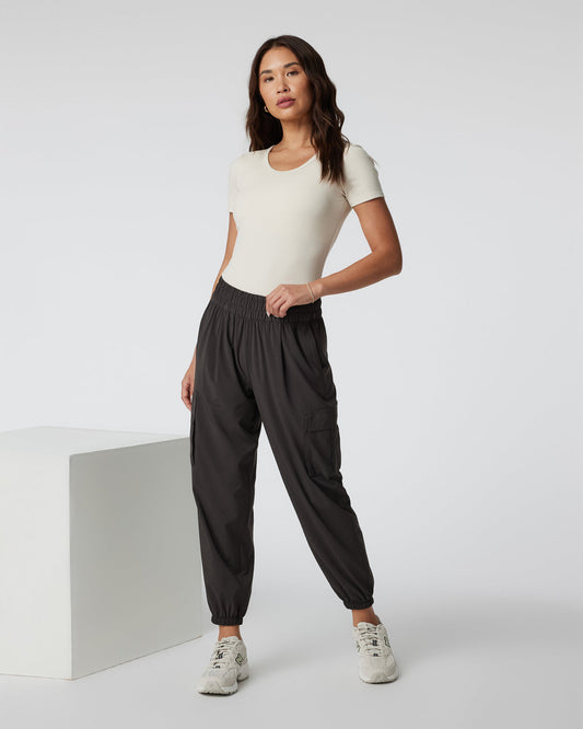 Short Sleeve Pose Bodysuit Milkweed Ribbed Bodysuit | Vuori discount - US 7979
