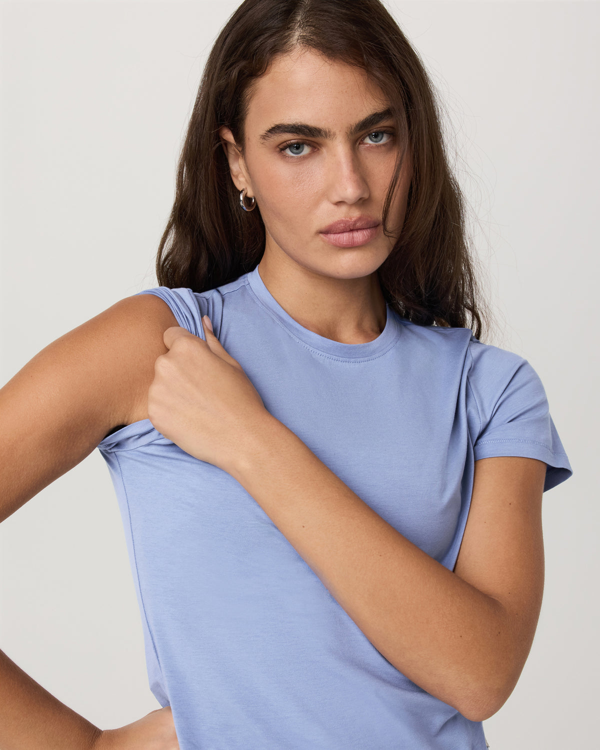Short Sleeve Feather Baby Tee Women's Bluebell T-Shirt | Vuori outlet - US 8753