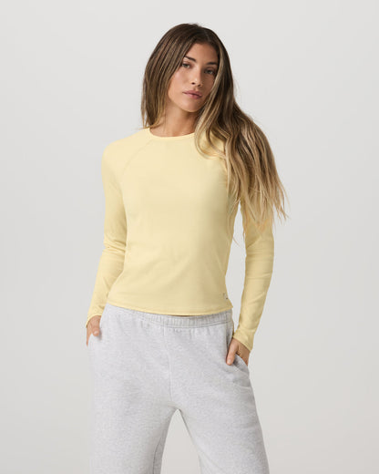 Long Sleeve Pose Crew Women's Lemon Snap Long Sleeve | Vuori online - US 2970