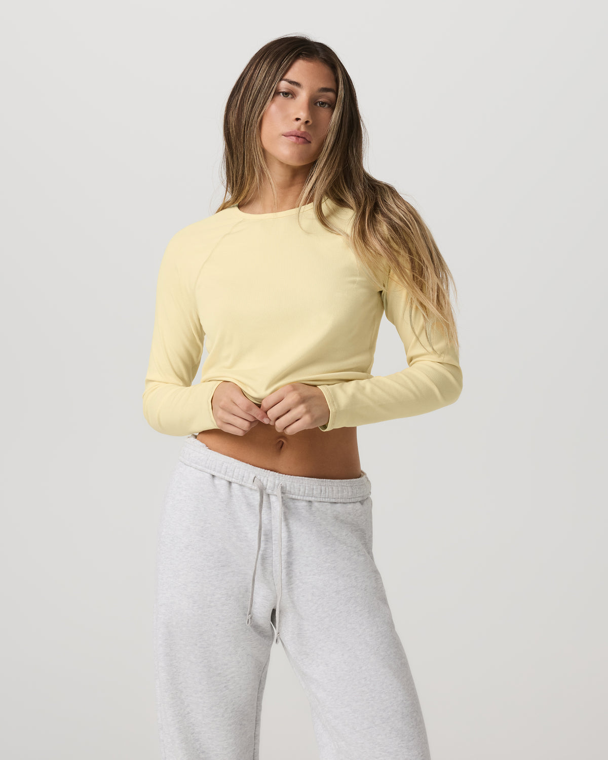 Long Sleeve Pose Crew Women's Lemon Snap Long Sleeve | Vuori online - US 2970