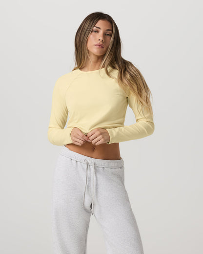 Long Sleeve Pose Crew Women's Lemon Snap Long Sleeve | Vuori online - US 2970