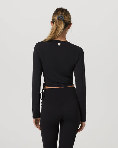 Vuori AllTheForm™ Wrap Top Women's Black Wrap Top | Vuori outlet - US 2532