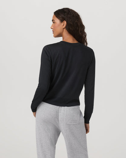 Daydream Crew Lightweight Black Long Sleeve Shirt | Vuori shop - US 9284