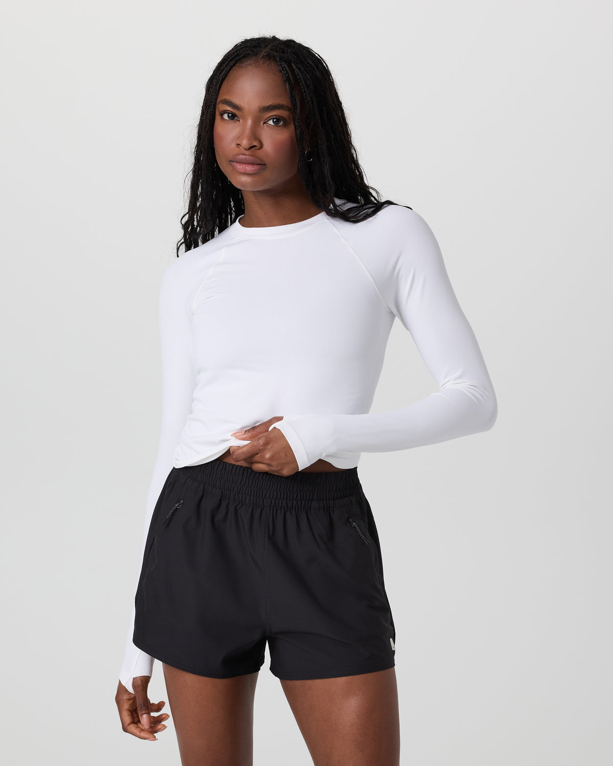 Long Sleeve Seamless Surge Tee White | Vuori sale - US 5176