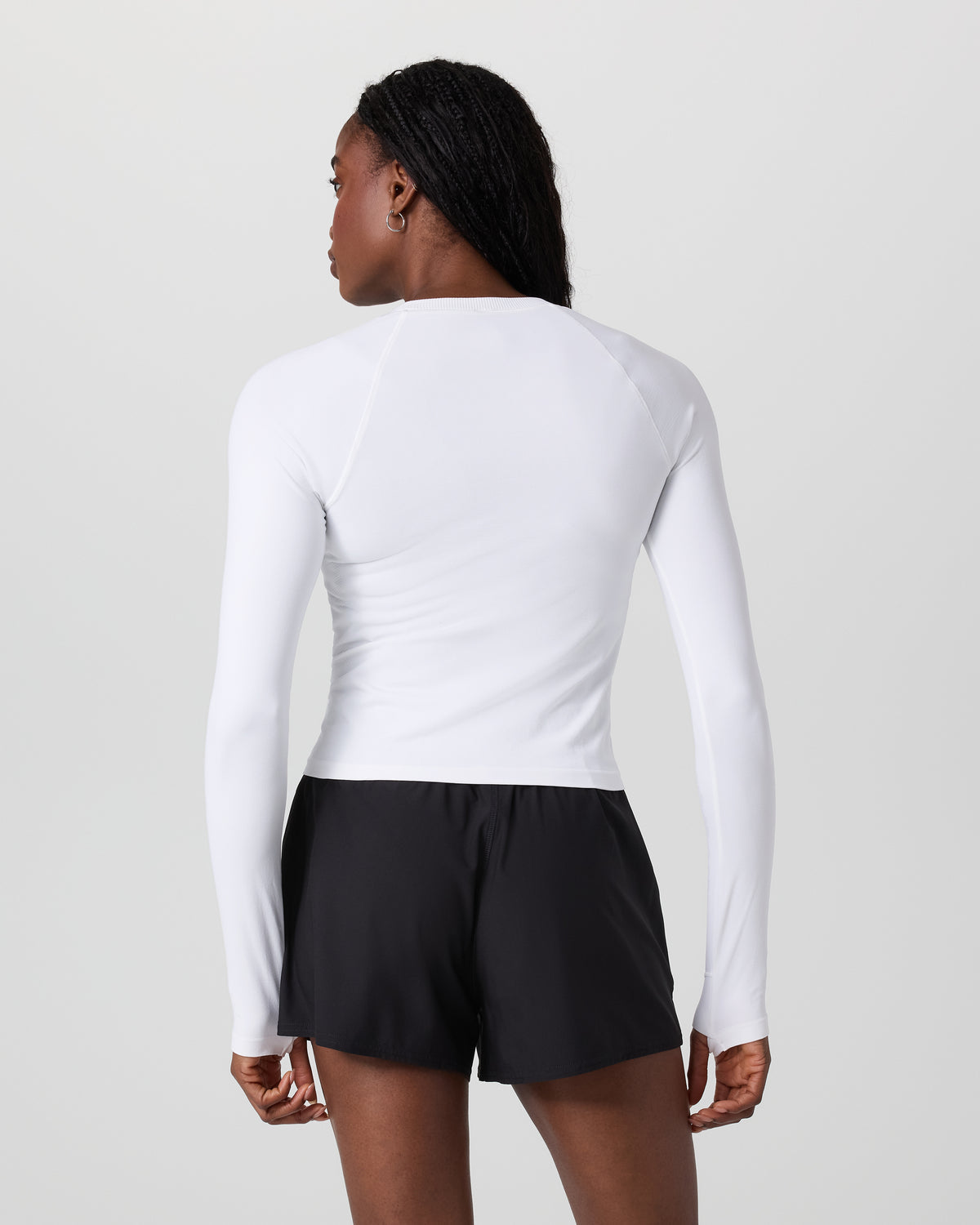 Long Sleeve Seamless Surge Tee White | Vuori sale - US 5176