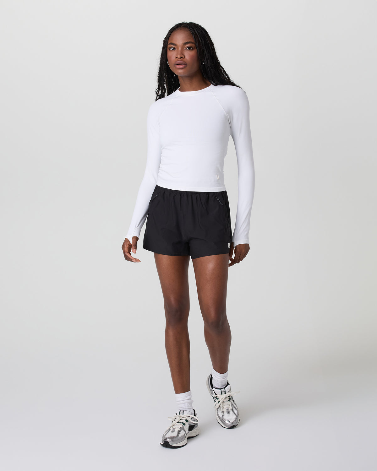 Long Sleeve Seamless Surge Tee White | Vuori sale - US 5176