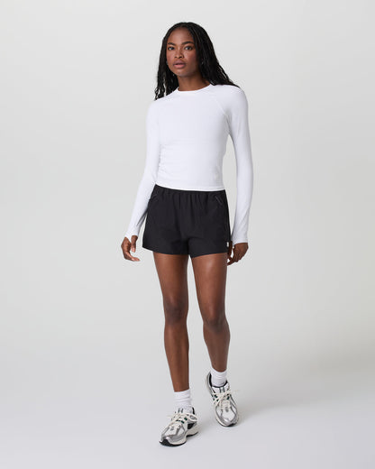 Long Sleeve Seamless Surge Tee White | Vuori sale - US 5176