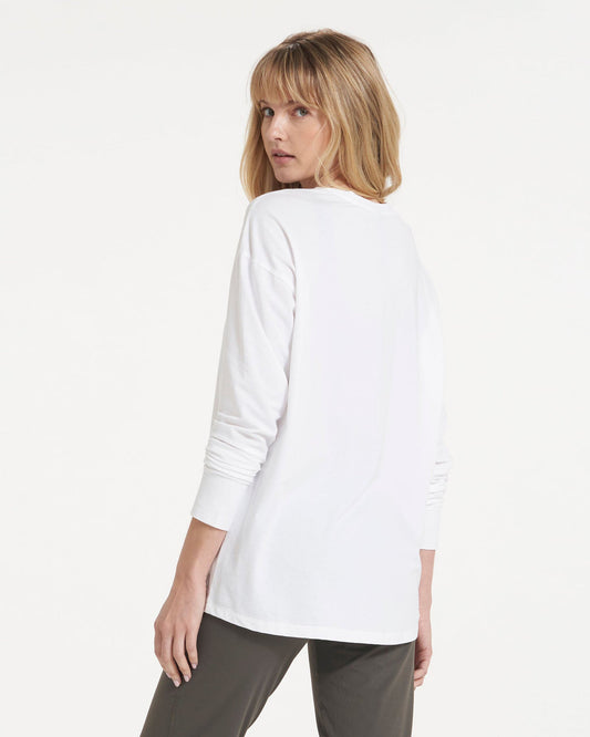 Long-Sleeve Feather Tee White | Vuori discount - US 8962