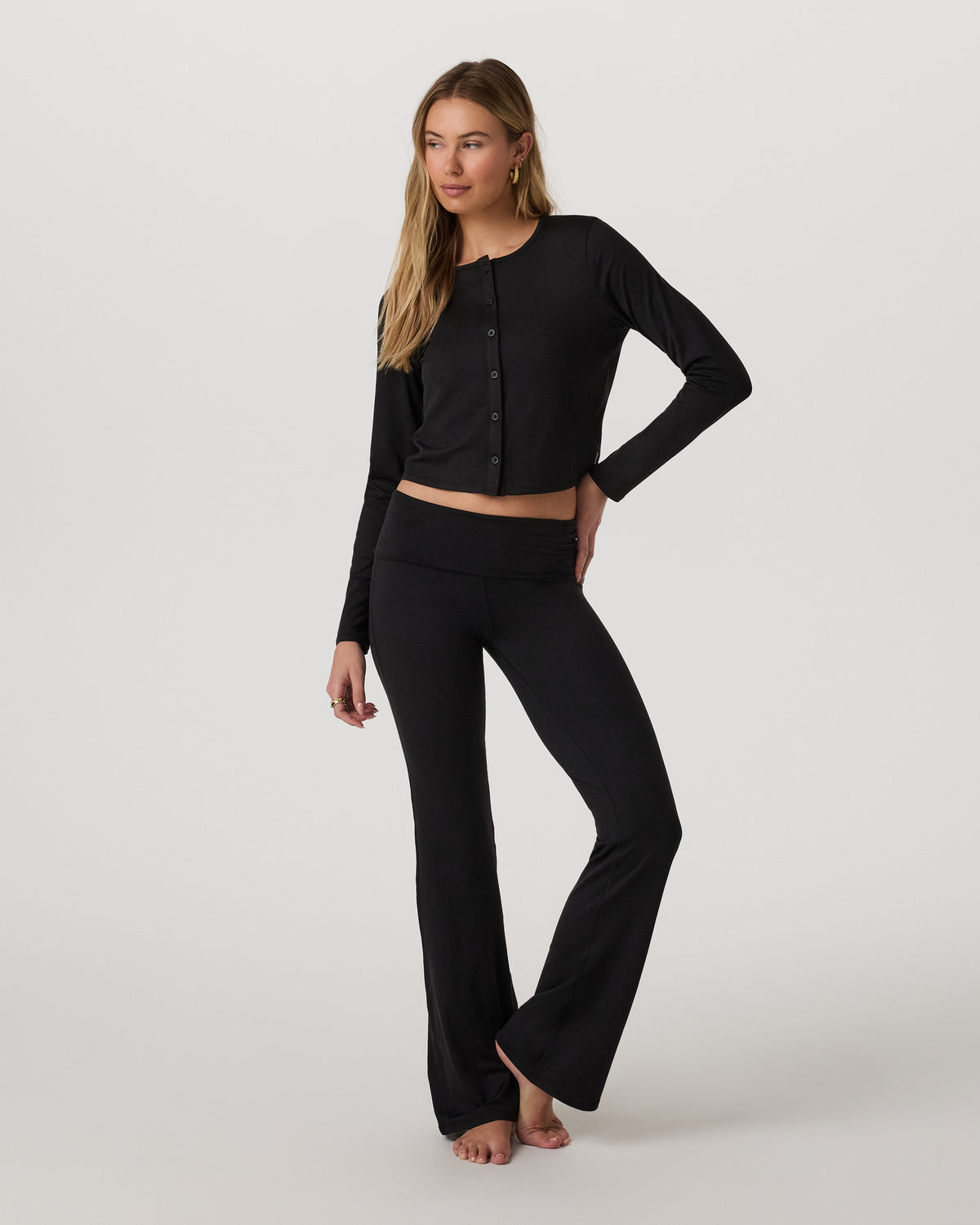 Halo Cardigan 2.0 Black Heather | Vuori shop - US 1908