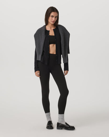 Women's Long Sleeve Halo Snap Cardigan Black Heather | Vuori sale - US 7934