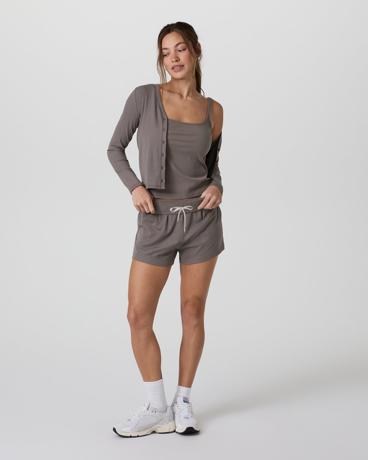 Long Sleeve Pose Cardigan Chia Ribbed Cardigan | Vuori outlet - US 8115